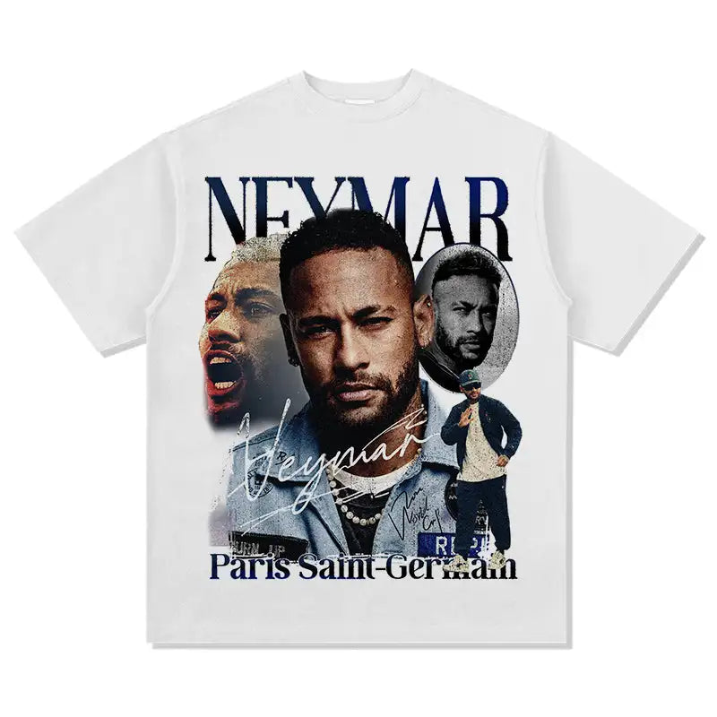 Neymar Jr Portrait Graphic T-Shirt