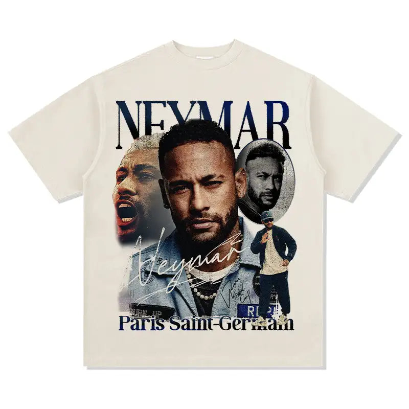 Neymar Jr Portrait Graphic T-Shirt