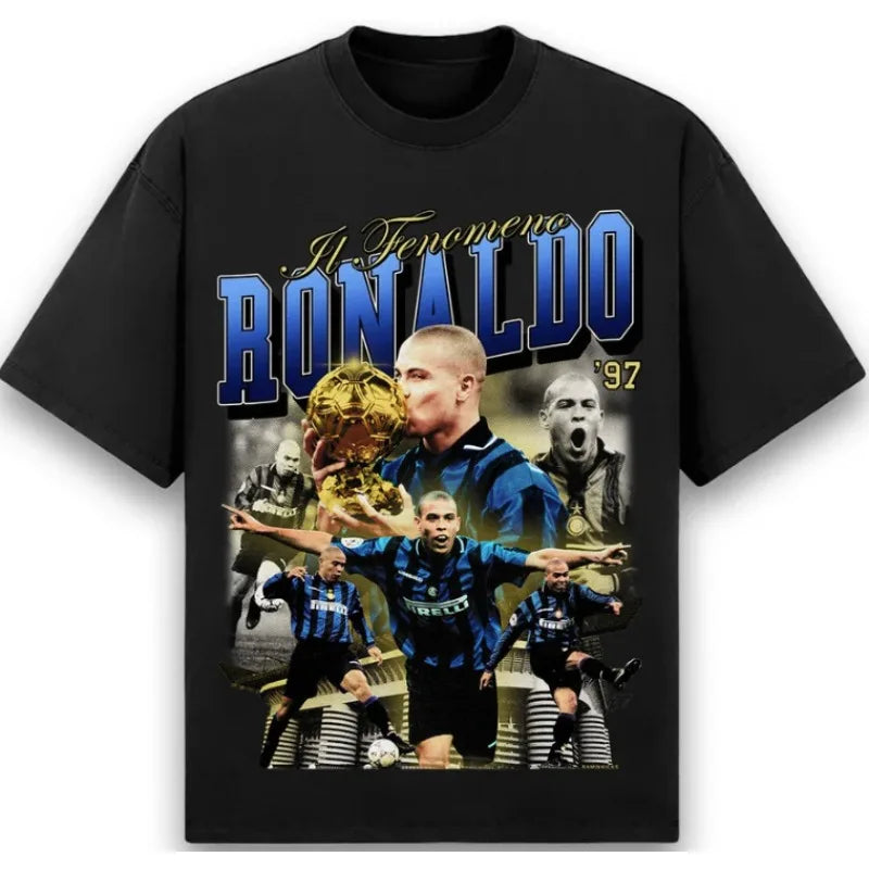 Ronaldo Nazário Character Print T-Shirt