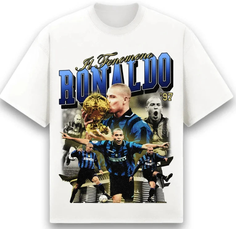 Ronaldo Nazário Character Print T-Shirt
