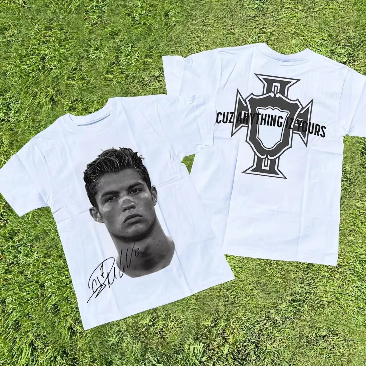 Football Superstars Portrait Graphic T-Shirt
